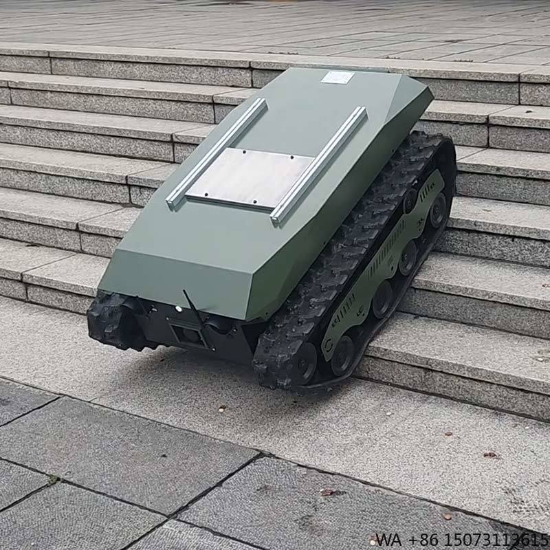 Tracked Robot Chassis - شاسيه شاحنة نقل زاحفة بقدرة على