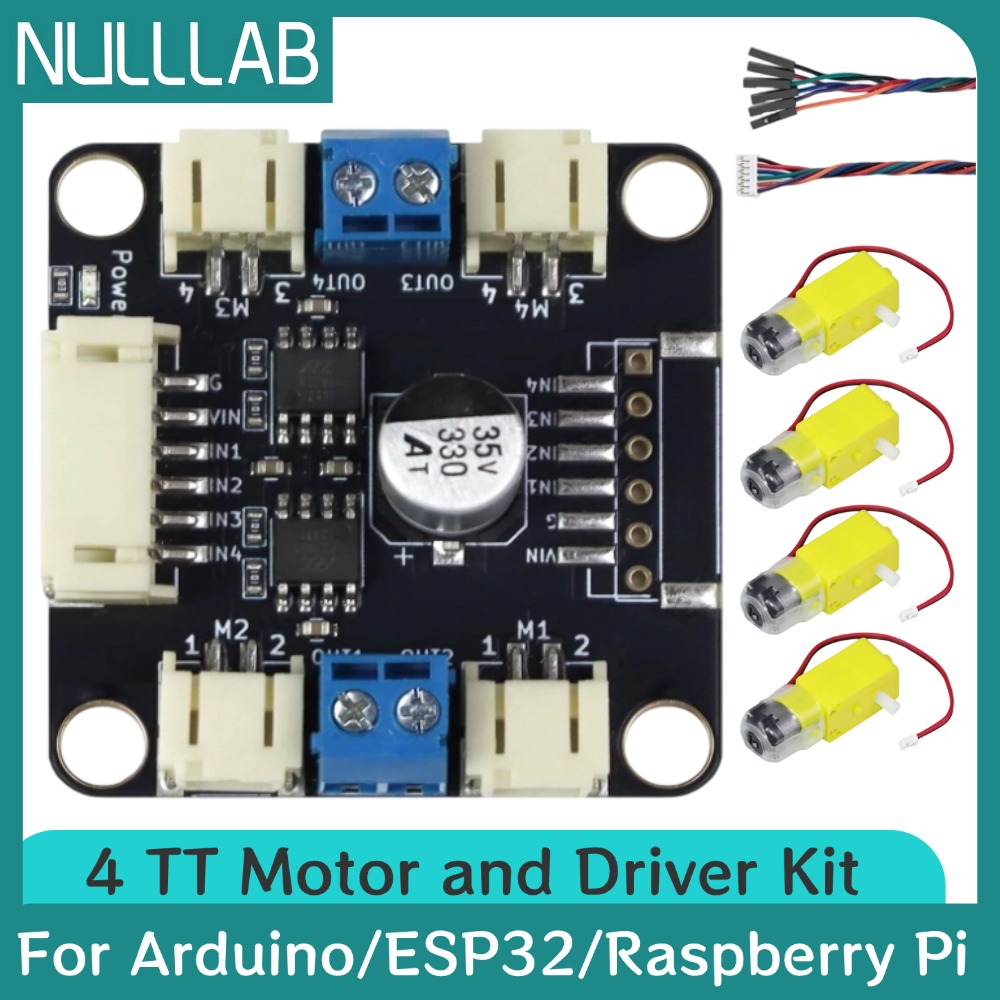 Motor Driver L298N - طقم محرك 4 TT مع وحدة