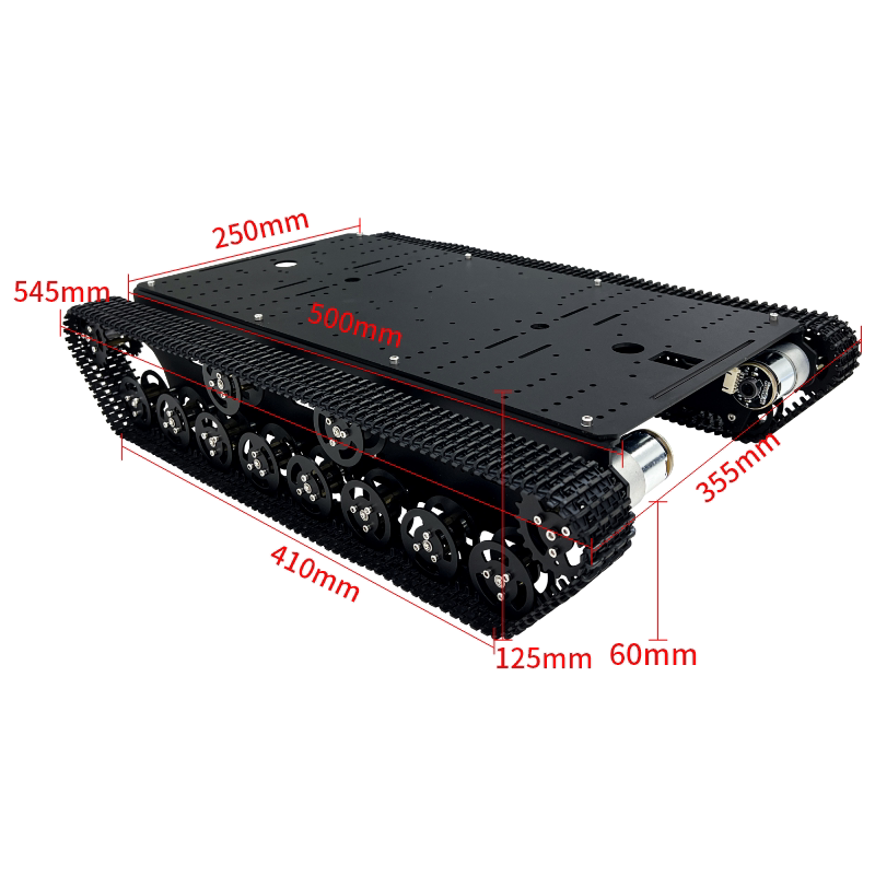 Tracked Robot Chassis - سيارة دبابة مجنزرة رباعية الدفع T800S
