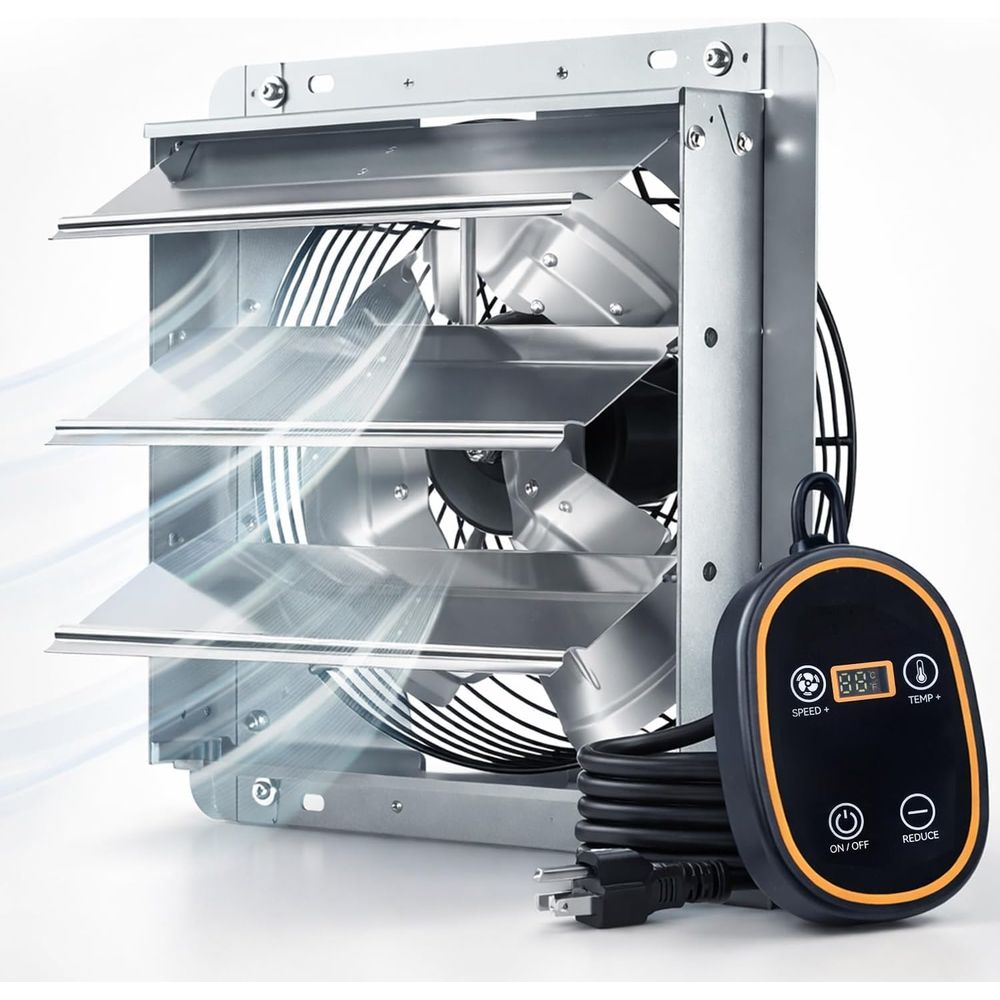 Dc Motor - مروحة عادم ذكية 12 بوصة مع
