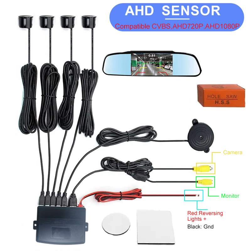 Infrared Obstacle Sensor - مستشعر ركن السيارة بتقنية CVBS AHD