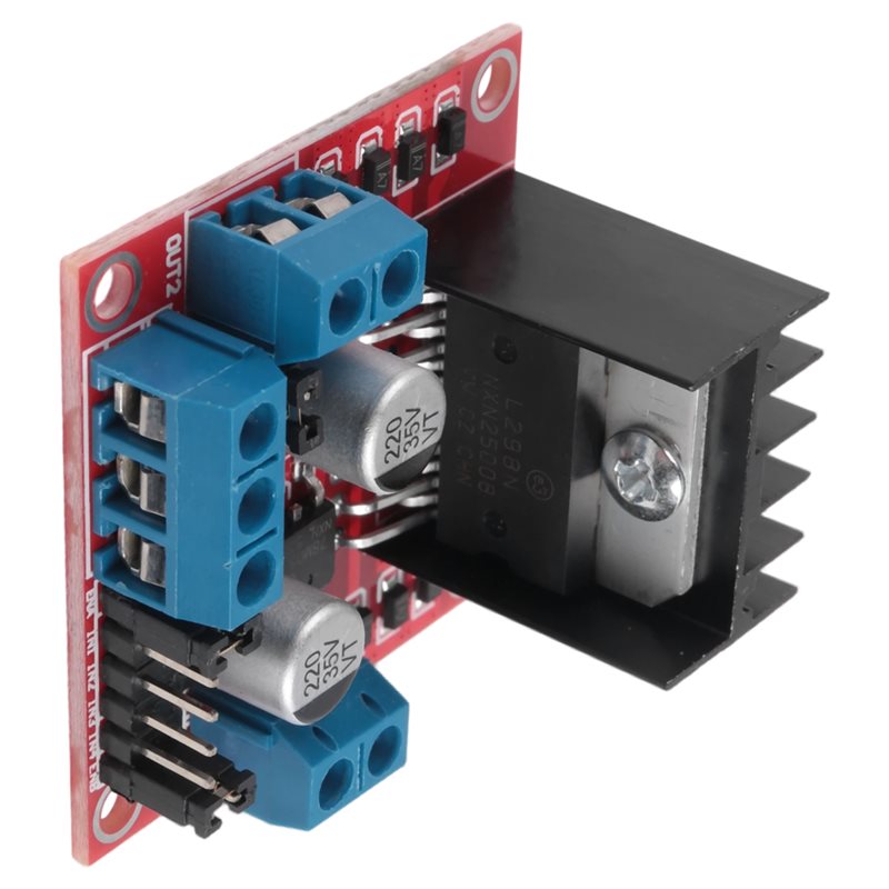 Motor Driver L298N - وحدة AED7-L298N، لوحة تحكم بمحرك خطوي