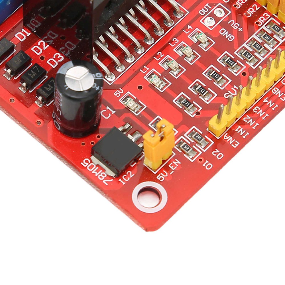 وحدة تحكم محرك خطوي L298N بجهد - مراجعة Motor Driver L298N وسعره