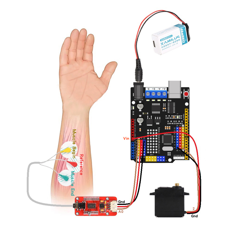جهاز استشعار ذراع آلي كهربائي  - مراجعة Arduino Robot وسعره