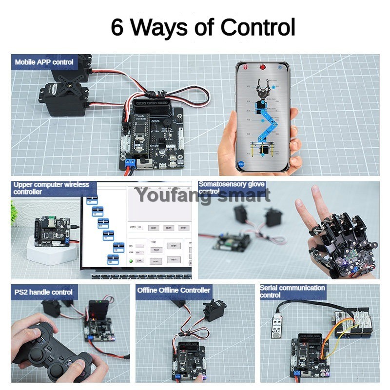 وحدة تحكم سيرفو PWM بـ 6 قنوات - مراجعة Stm32 Robot وسعره