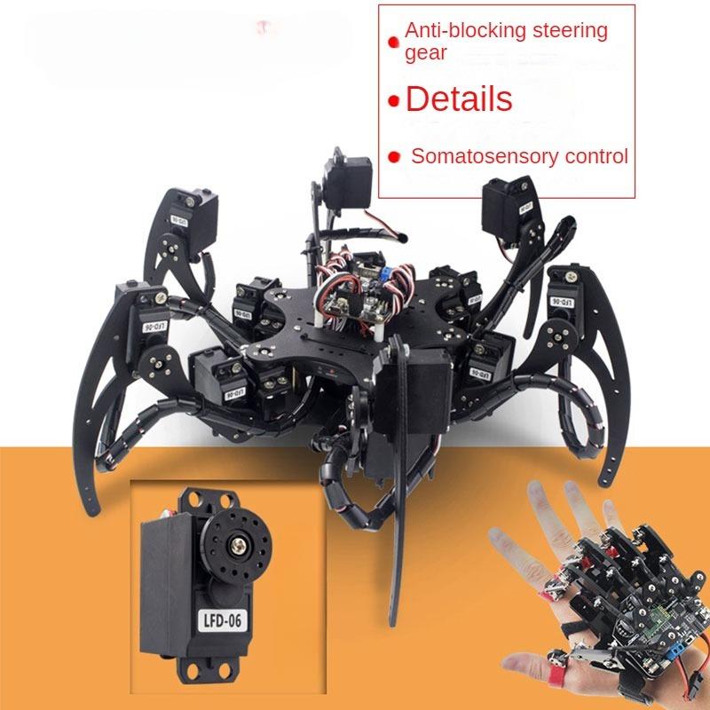 18 DOF الألومنيوم Hexapod العن - مراجعة Arduino Robot وسعره