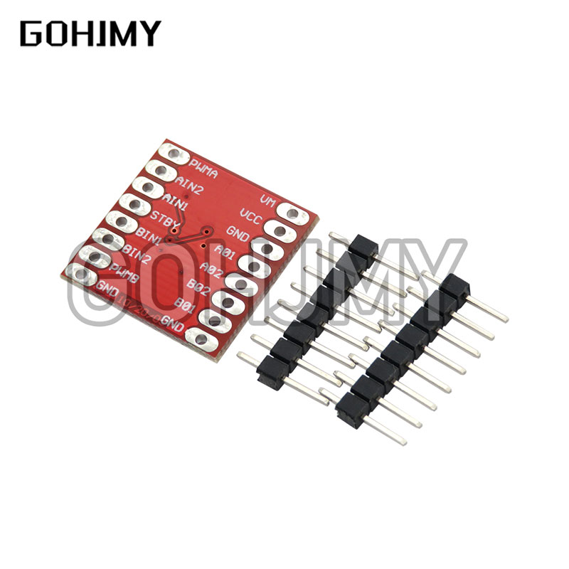TB6612 DRV8833 محرك مزدوج 1A T - مراجعة Motor Driver L298N وسعره