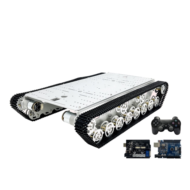 سيارة دبابة مجنزرة رباعية الدف - مراجعة Tracked Robot Chassis وسعره