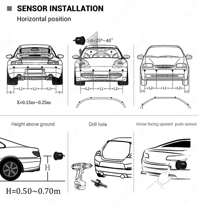 طقم رادار عكسي للسيارة نظام اس - مراجعة Infrared Obstacle Sensor وسعره