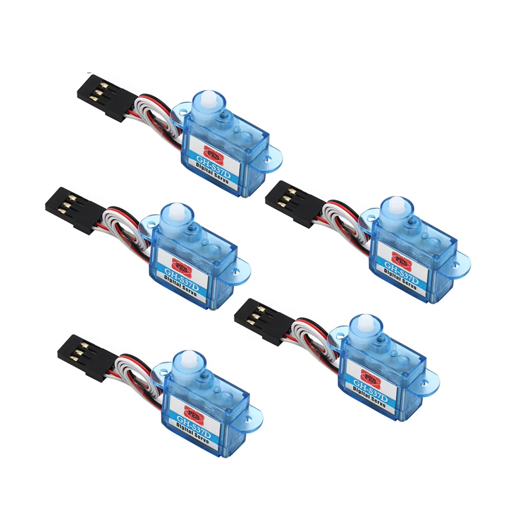 5/10 قطع من السيرفو الرقمي الص - مراجعة Micro Servo وسعره