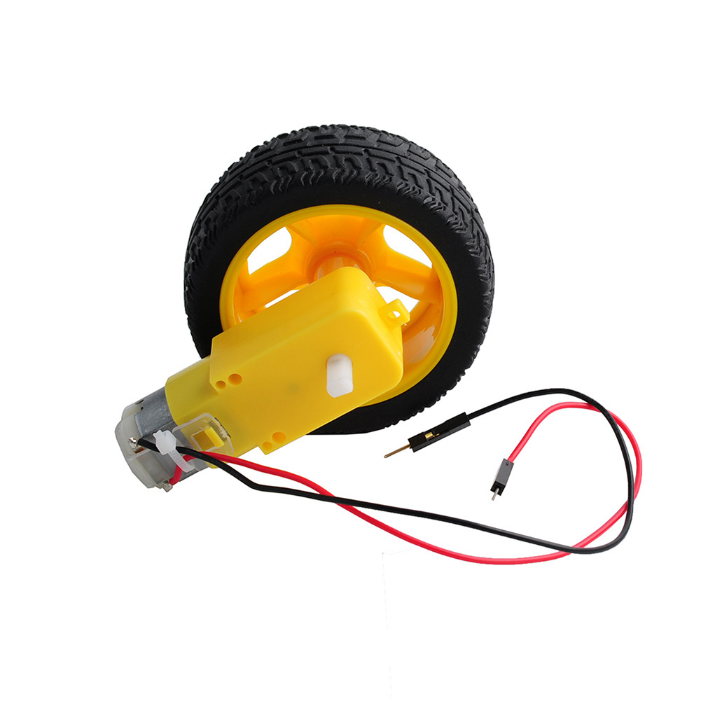 DC3-6V 1:48 علبة التروس TT موت - مراجعة Robot Wheel وسعره
