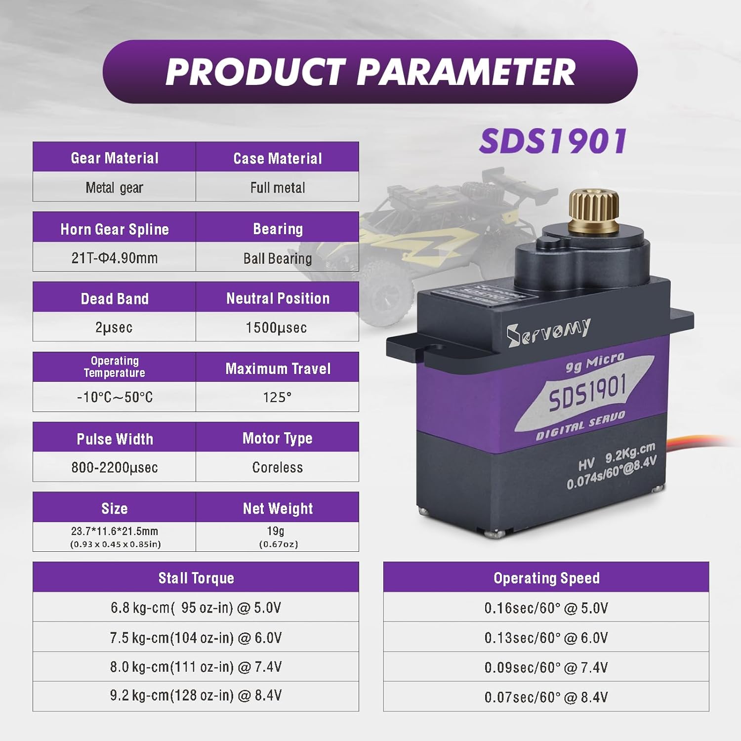 SERVOMY-SDS1901 Digital 9G Mic - مراجعة Sg90 Servo وسعره