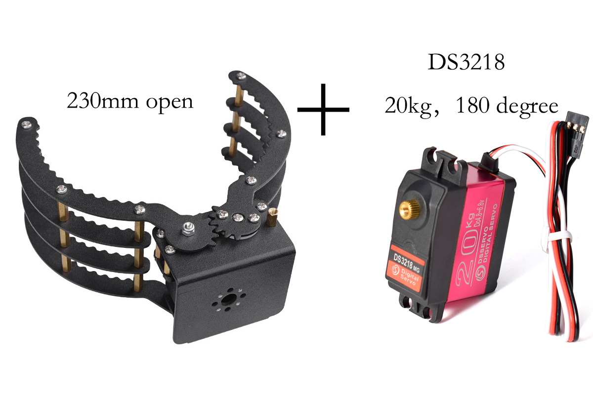 ملاقط ميكانيكية بفتحة 230 مم م - مراجعة Robot Gripper Claw وسعره