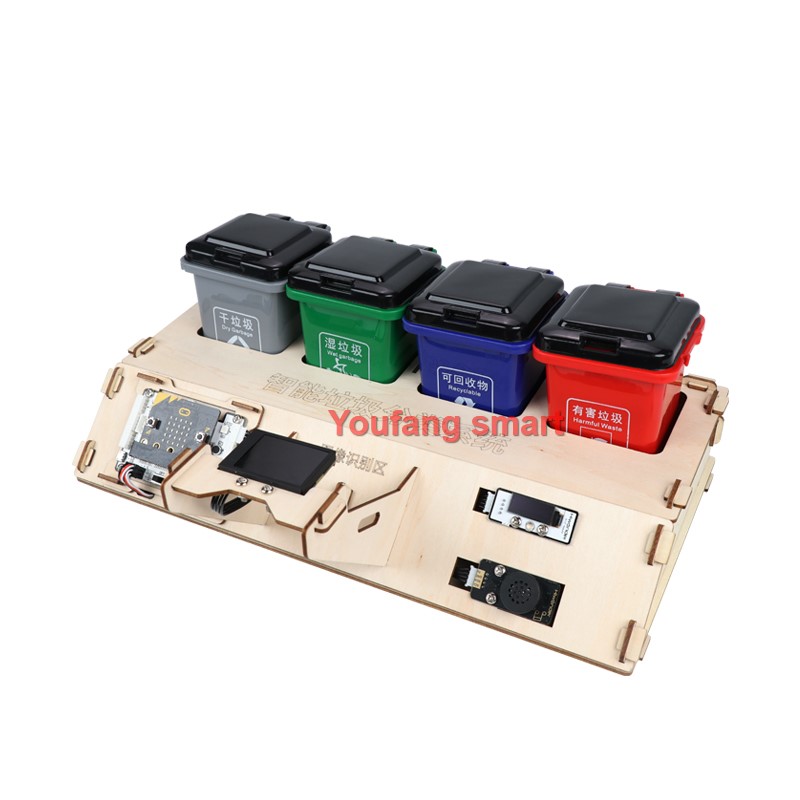مجموعة روبوت فرز نفايات AI Vis - مراجعة Microbit Robot وسعره