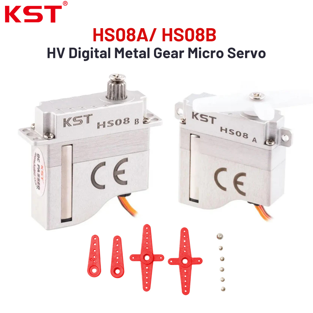 سيرفو رقمي معدني KST HS08A / H - مراجعة Micro Servo وسعره
