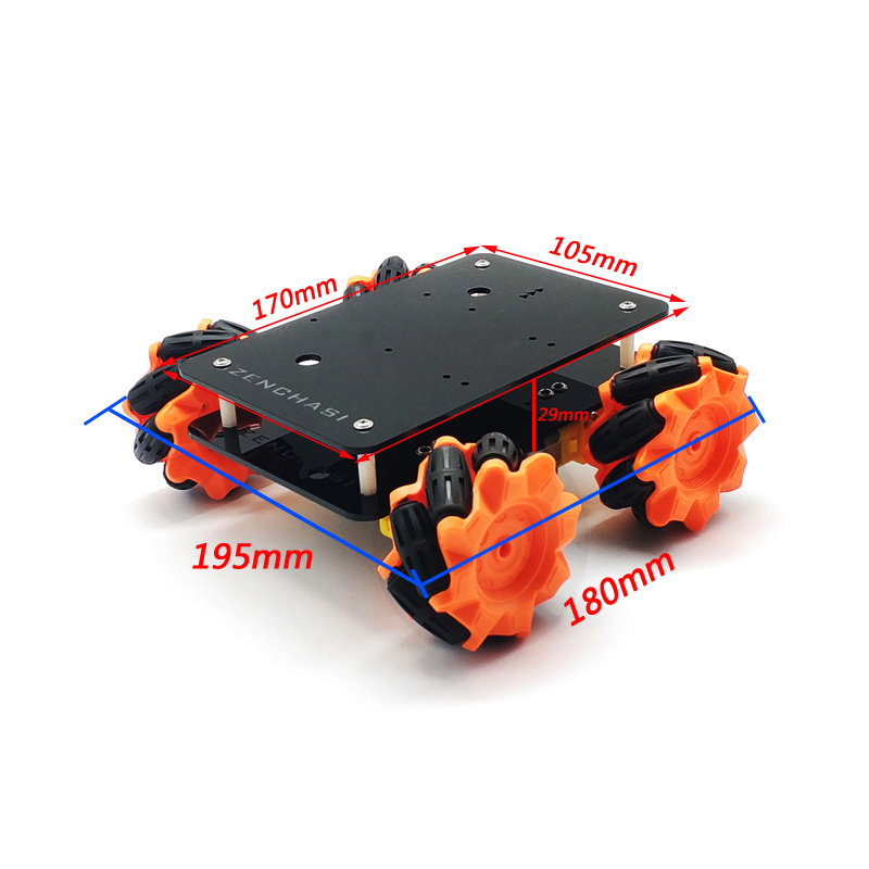 جديد ترقية Mecanum عجلة اومني  - مراجعة Tracked Robot Chassis وسعره