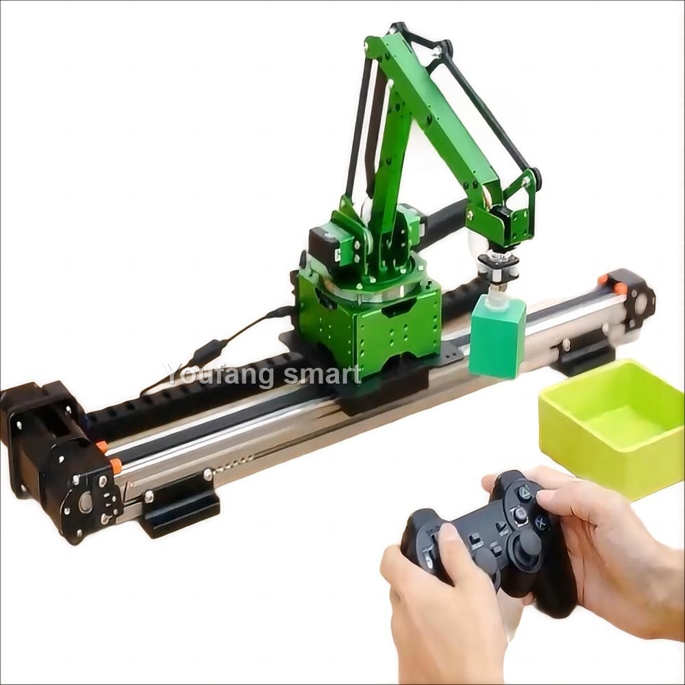 ذراع روبوت 5 محاور مع قضبان تو - مراجعة Robot Arm Kit وسعره